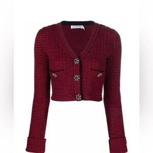Self-portrait cropped  cardigan